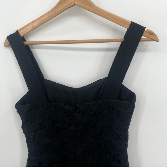 J Crew NWT Black Lattice Lace Fit and Flare Dress - Picture 6 of 14